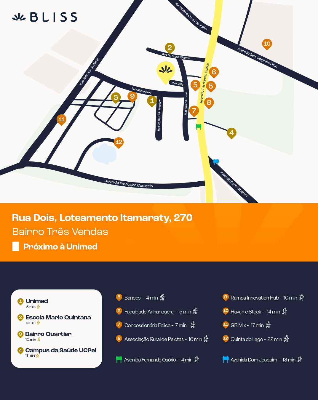 Mapa de Localização Bliss Solum